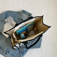 Casual Women's Canvas Shoulder Bag Large Capacity Travel Tote