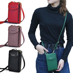 Shoulder Bag PU Leather Crossbody Handbag Women's Messenger Strap