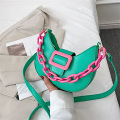 Mini PU Leather Crossbody Bag Lady Handbag And Purse Shoulder Bag