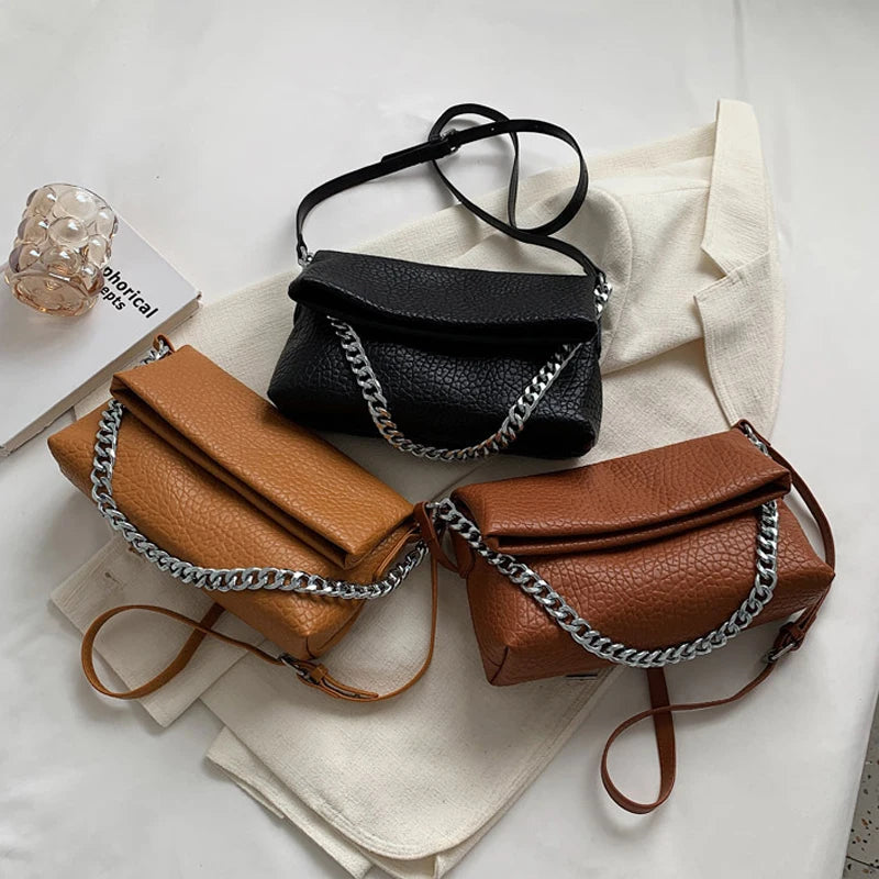 Vintage Leather Shoulder Purse Women's Satchel Messenger Bag
