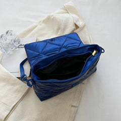 Quilted Chain Bag Padded Nylon Shoulder Bag