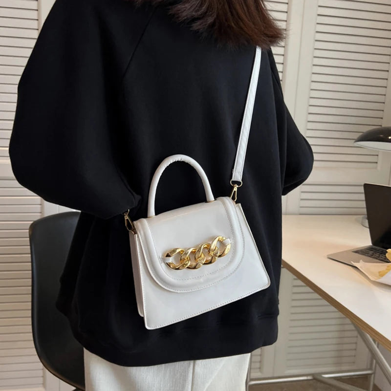 Chain Decoration Crossbody Bags For Women Small Handbags Shoulder Bag