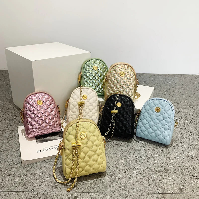Chain Diamond Bag Ladies Mobile Phone Bag
