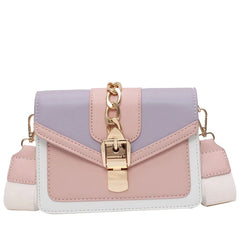 Chain Lady Sling Bag PU Leather Crossbody Bag for Women