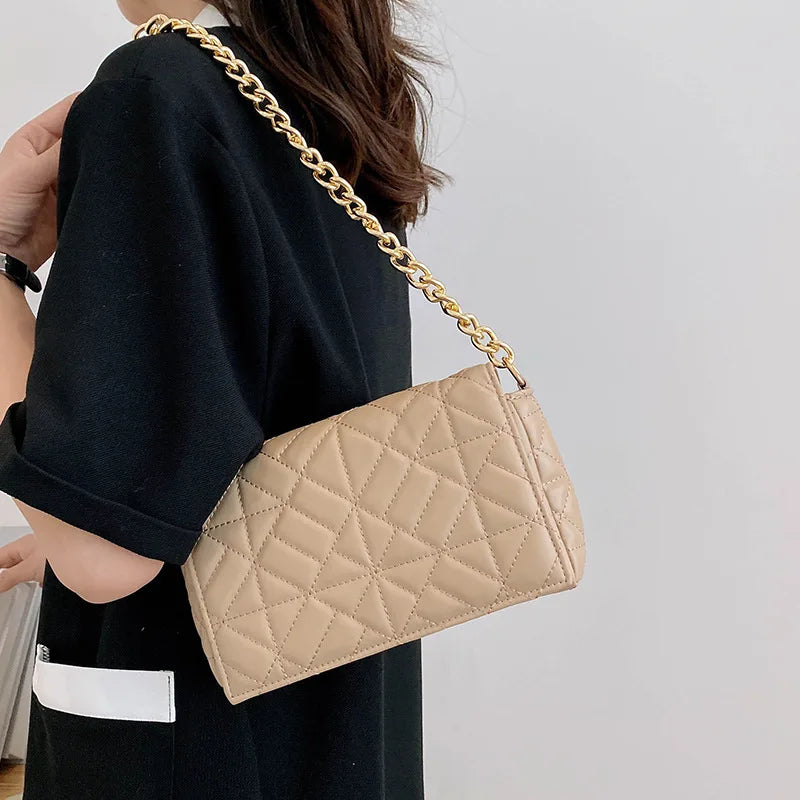 Chain Strap Women Shoulder Bag 11 Colors Pu Leather Handbags