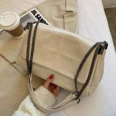 Chain Women Shoulder Side Bags Female Soft Crossbody Bags