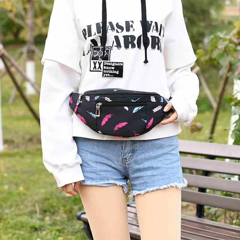 Women's Street Style Chest Bag Nylon Crossbody Waist Pack