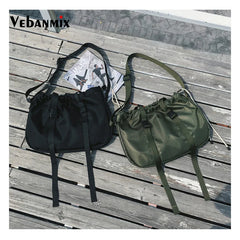 Waterproof Nylon Shoulder Bag Hip Hop Streetwear Chest Bag