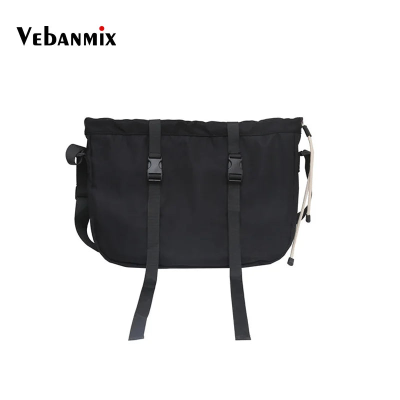 Waterproof Nylon Shoulder Bag Hip Hop Streetwear Chest Bag