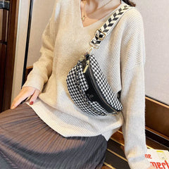 Women's Chest Bag Belt Purse Crossbody Pouch Wide Strap Handbag Waist Pack