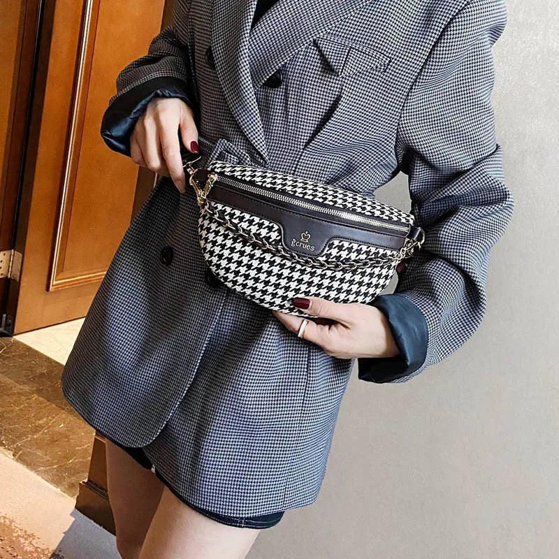 Women's Chest Bag Belt Purse Crossbody Pouch Wide Strap Handbag Waist Pack