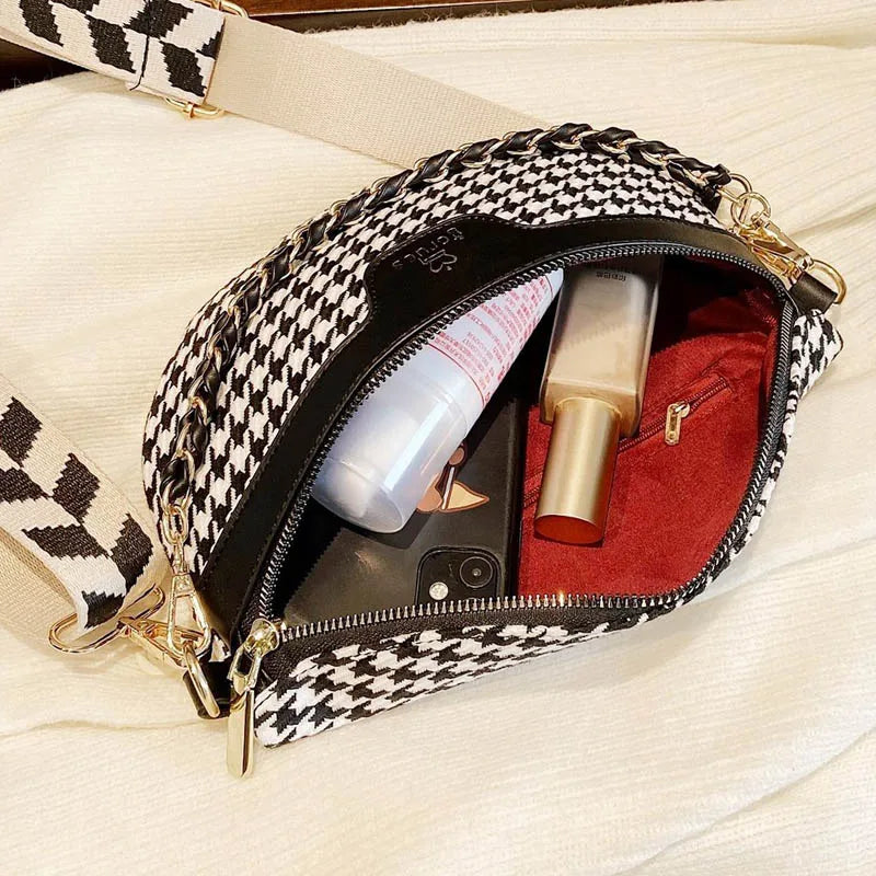 Women's Chest Bag Belt Purse Crossbody Pouch Wide Strap Handbag Waist Pack