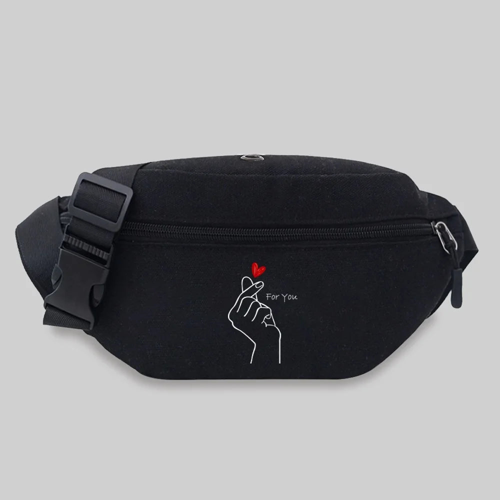 Women Travel Waist Bag Crossbody Chest Messenger Outdoor Sports Storage Bag