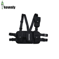 Streetwear Chest Rig Waist Bag Tactical Hip Hop Canvas Bags B42