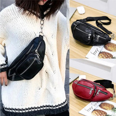 Leather Chest Waist Bag High-capacity Fanny pack
