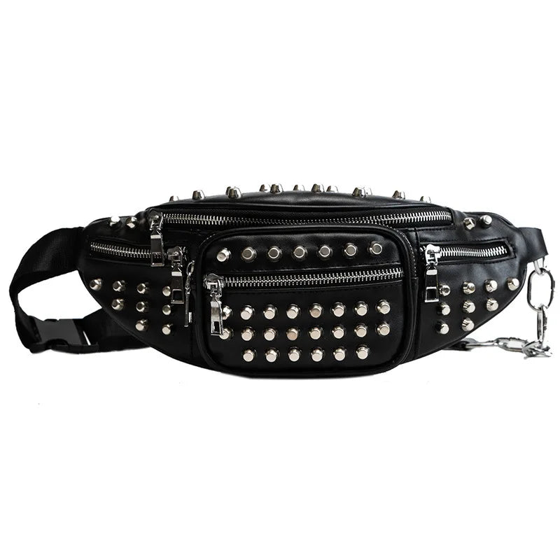 Leather Chest Waist Bag High-capacity Fanny pack