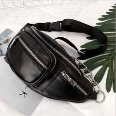 Leather Chest Waist Bag High-capacity Fanny pack