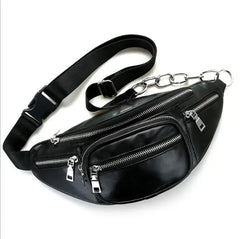 Leather Chest Waist Bag High-capacity Fanny pack