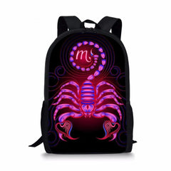 Constellations Pattern School Book Bags Gothic Teenagers School Bag