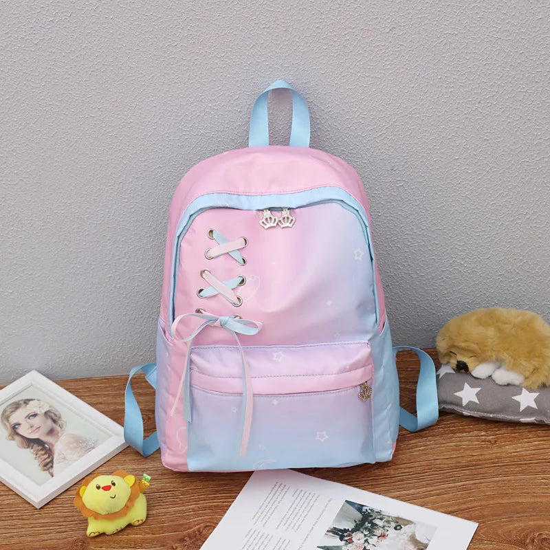 Girls School Backpack Student Book Bag Travel Backpack Kids Laptop Bags