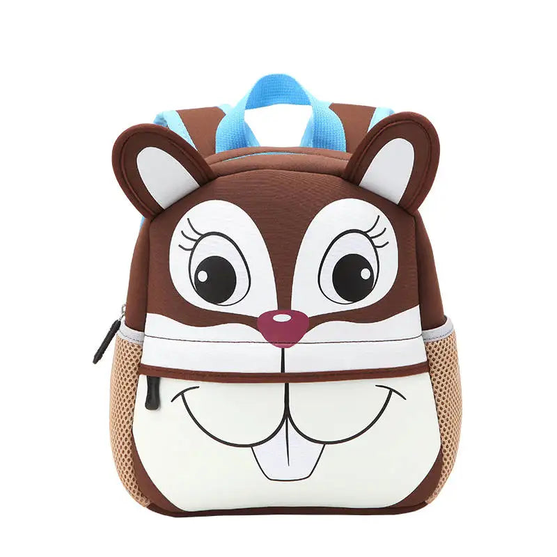 3D Cartoon Plush Kids Backpack for Kindergarten Boys and Girls
