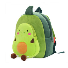 3D Cartoon Print Plush Kids Backpack Kindergarten Boys Girls School Bags