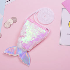 Kids Sequin Coin Purse Mini Shoulder Crossbody Bag for Little Baby Girl