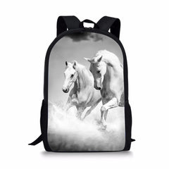 Kids Fantasy Horse Print Backpack Toddler School Book Bag