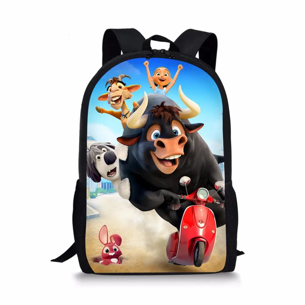Ferdinand Pattern Students School Bag