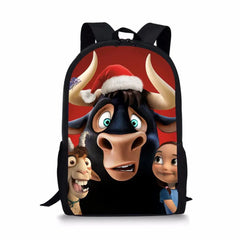 Ferdinand Pattern Students School Bag