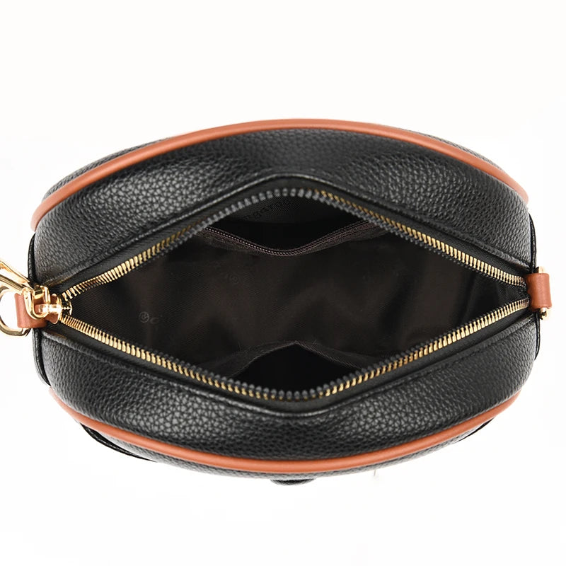 Circular Women Shoulder Bags Crossbody Bag High PU Mini Bag Female Messenger