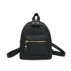 Geometric Pattern Backpack Zipper Closure Waterproof Small Daypack