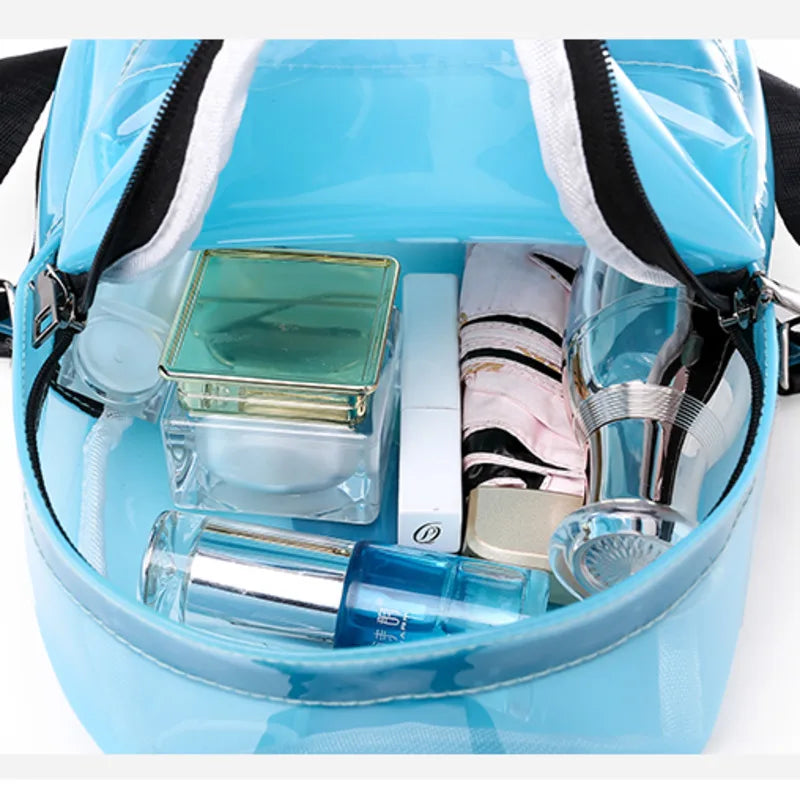 Clear PVC Mini Backpack for Teen Girls