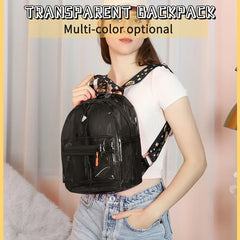 Clear Mini Backpack Transparent Travel School Bag for Girls Child Mochila