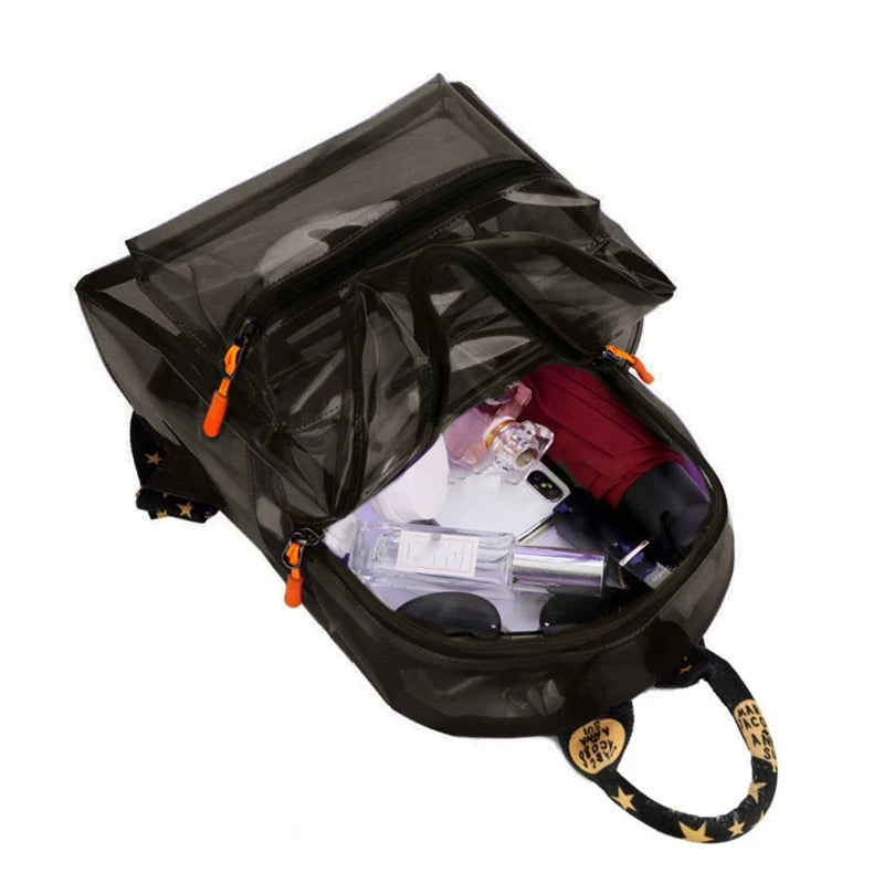 Clear Mini Backpack Transparent Travel School Bag for Girls Child Mochila