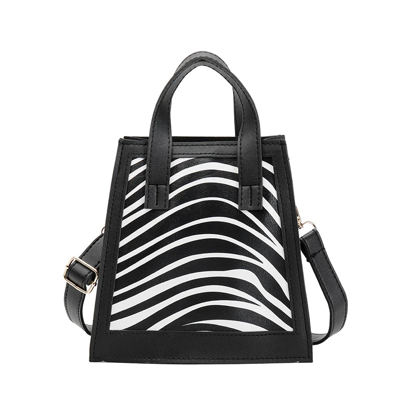 Houndstooth Print Shoulder Bag Women Casual Small Handbags Crossbody Bags