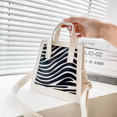 Houndstooth Print Shoulder Bag Women Casual Small Handbags Crossbody Bags