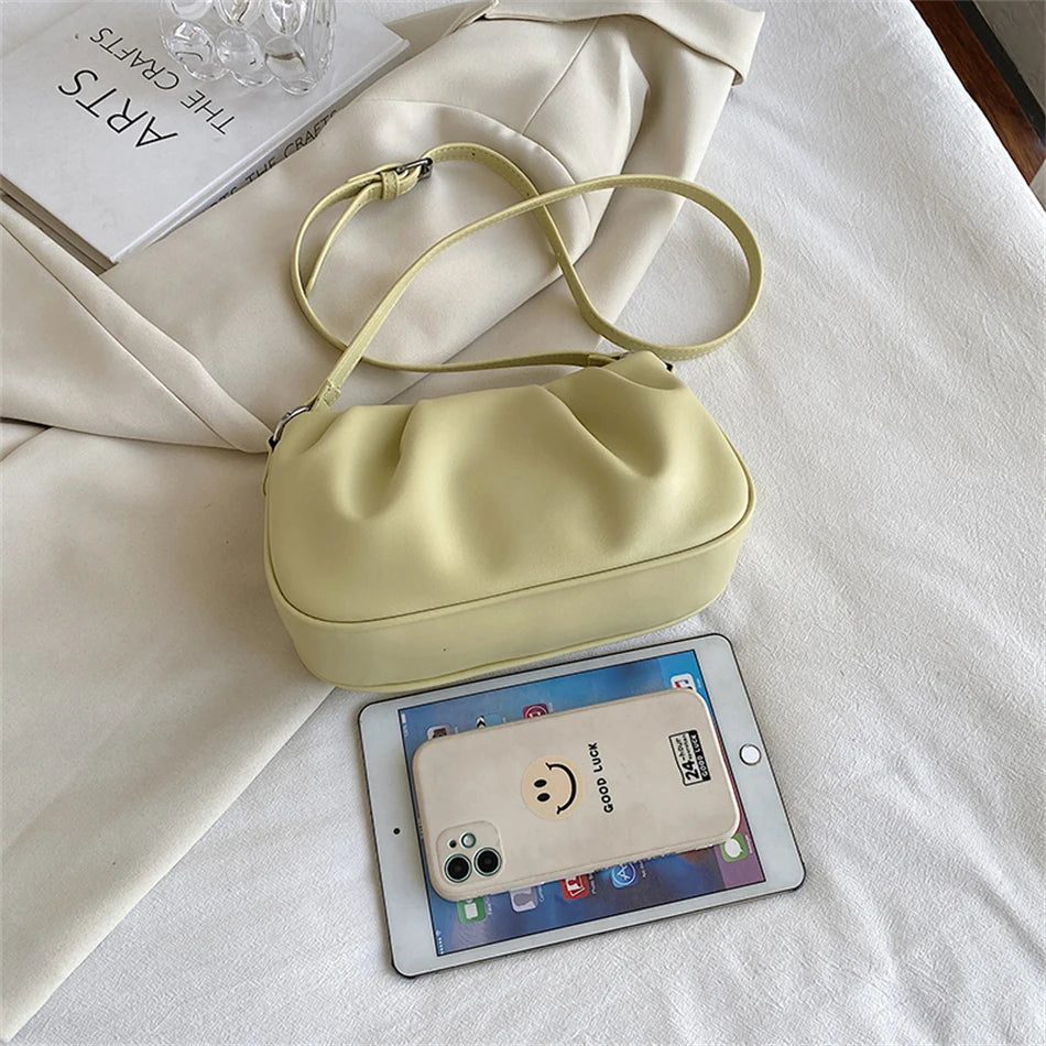 Cloud Bags PU Leather Handbags Shoulder Crossbody Purses