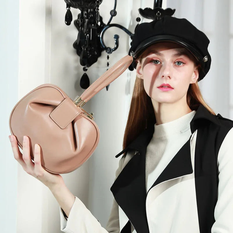 Retro Casual Handbag Women Shoulder Bag Leather Tote Purse