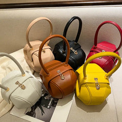 Retro Casual Handbag Women Shoulder Bag Leather Tote Purse