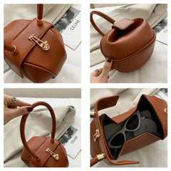 Retro Casual Handbag Women Shoulder Bag Leather Tote Purse