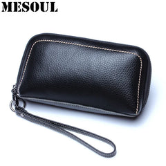 Women Leather Clutch Bag Travel Tote Multi-card Money Phone Small Bag