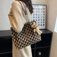 Vintage Women's Shoulder Bag Fashionable Ladies Shopping Bag