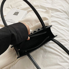 PU Leather Pleated Shoulder Bag Small Underarm Bag For Women