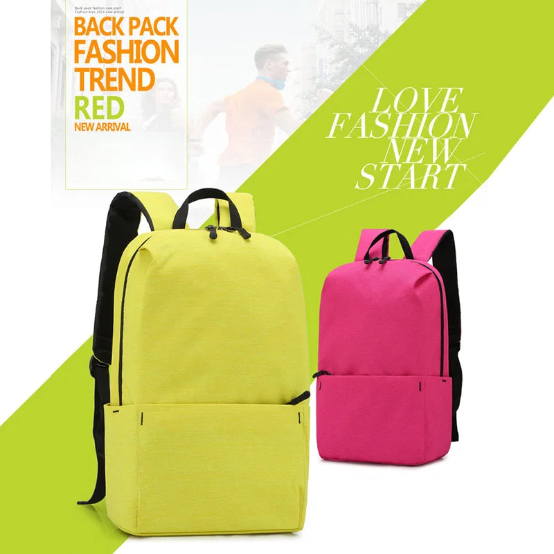 Colorful 10L Backpack Men Small Student Bag Daily Leisure Urban Unisex Sports