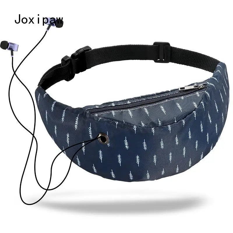 Colorful Print Waist Bag for Men Women Fanny Packs Outdoor Sports Belt Bag