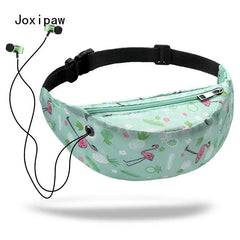 Colorful Print Waist Bag for Men Women Fanny Packs Outdoor Sports Belt Bag