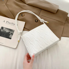 Embroidered Thread Womens Shoulder Bag Travel Purse Bucket Bag