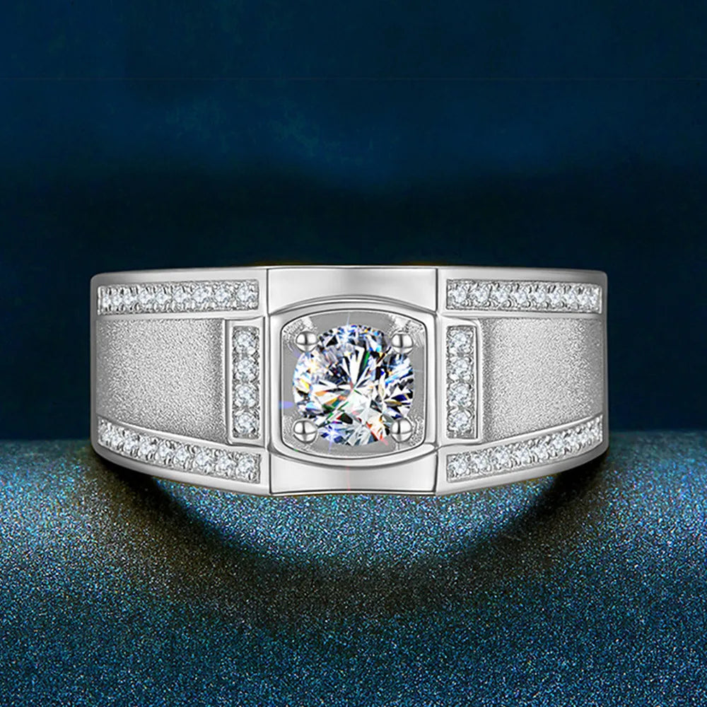 2 Carats Zircon Diamonds Gemstones Rings for Men