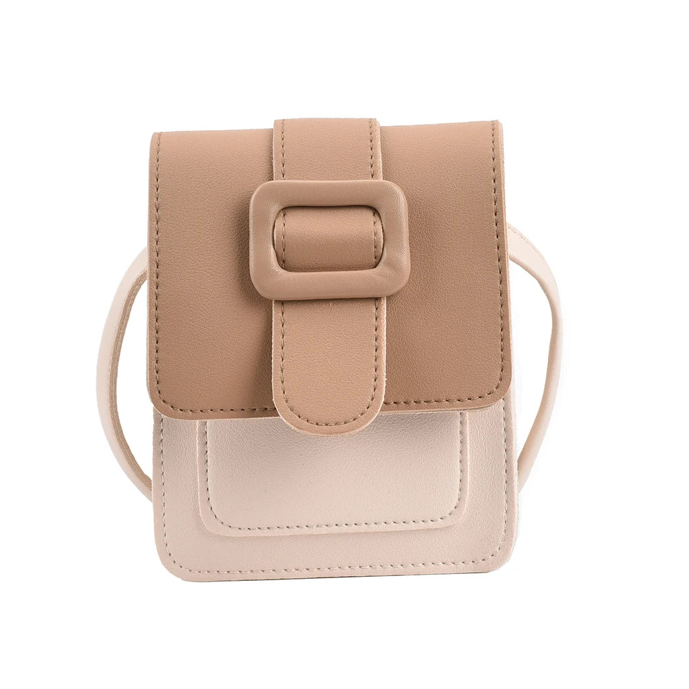 Casual PU Leather Crossbody Bag Mini Shoulder Bag for Women